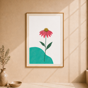 Flor Solitaria | Print Fine Art sobre papel 100% Algodón | Dideeart