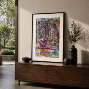CIUDAD | Obra original sobre papel de 50 × 70 cm