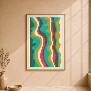 Ondas Postales de Julio | Print Fine Art sobre papel 100% Algodón | Dideeart